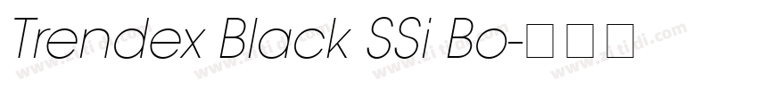 Trendex Black SSi Bo字体转换